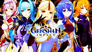 Fischl Hentai Compilation: Creampie Gangbang Action