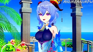 Ganyu Hentai POV: Big Tits Titty Fuck and Creampie