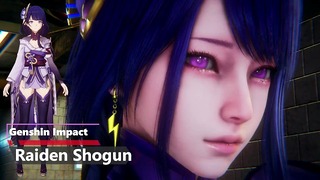 Raiden Shogun and Rosaria 3D Fuck Fest