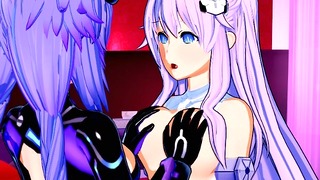 Purple Heart’s Secret Tribbing Encounter with Her Step Sister