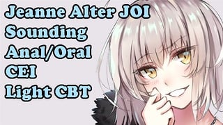 Jeanne’s Femdom Sounding and Assplay JOI
