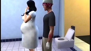 Karas Dominates in Hospital Bathroom Anime Anal