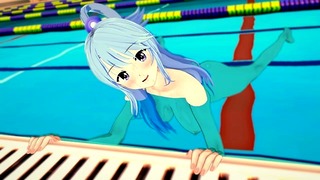 Aqua Gets Fucked Hard in the Pool