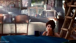 Lara Croft Gets Rough in Tomb Raider Costume