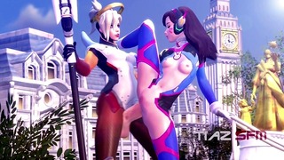 Futa Mercy Anal Fucks D.Va Until Creampie