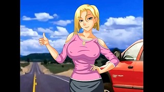 Blonde Milf Distracts Gamer with Blowjob After Breakdown