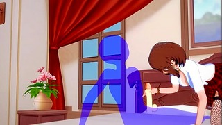 Uraraka Fucked Hard with Creampie in Hentai Action