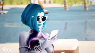 Widowmaker Cartoon Gloryhole Fantasy with Overwatch Fetish