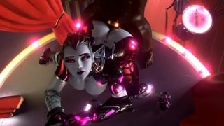 Widowmaker Takes Monster Cock in Doggystyle Creampie