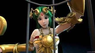 Palutena Shrinks Me and Traps in Her Cage