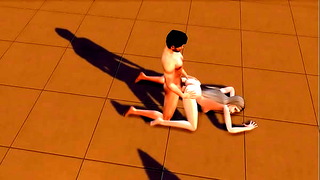 Sims 4 Blonde Fucked Hard on the Roof