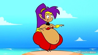 Shantae’s Busty Belly Dance with Burps and Gurgles