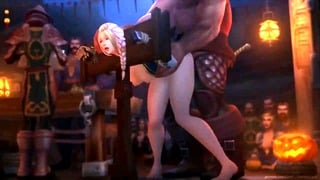 Whore Gets Fucked Hard on Stage