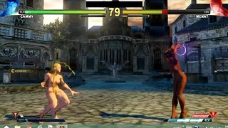 Cammy Dominates Menat with Brutal Creampie Fuck