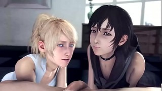 Lunafreya Takes It All in Final Fantasy SFM Creampie