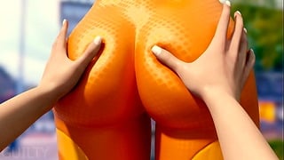 Tracer Takes It Hard: Big Cock creampie