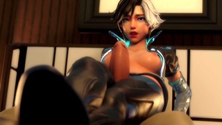 Luna Snow Thigh Job [Shidosan3d]