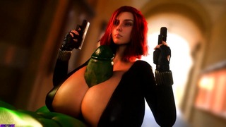 Black Widow Carrying Two Big Guns [Drakepowers]