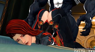 Black Widow Ambushed By Venom [delta_fxx]
