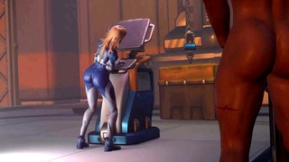 Unloading a ship with Sue Storm
