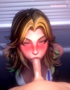 Sue Storm sloppy bj (nyakawaiixd)