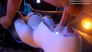 Gwen gives blowjob