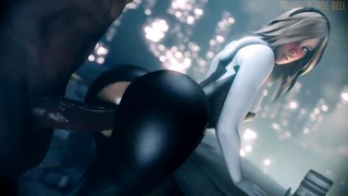 Gwen Stacy rooftop fun (black, with sound) [Polished Jade Bell]