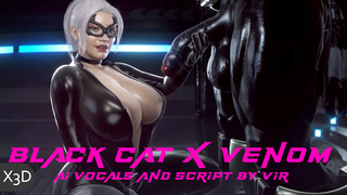 Black Cat x Venom 1-6 [X3D] w/ added Venom Voice