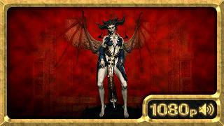 Lilith, slim succubus dancing hot in the dungeon