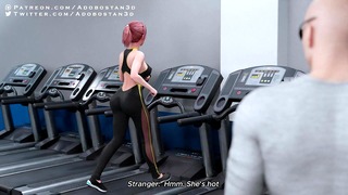 Working out with Honoka
