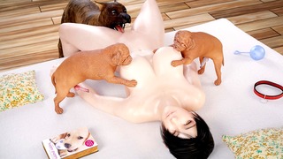 Momiji and Puppies [Callmehaymaker] [4K]