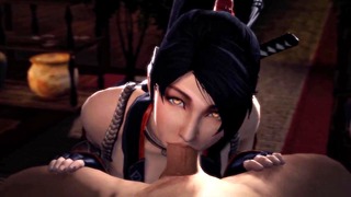 Momiji giving a blowjob