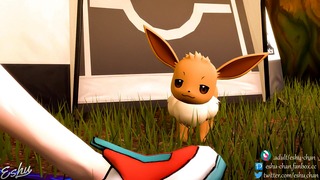 Kasumi enjoying Eevee’s knot – Eshu-Chan