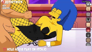 Marge Simpson Dress Lift Creampie – Hole House