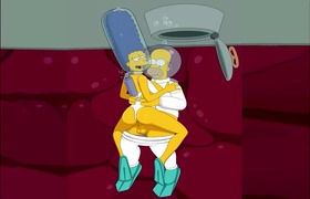 The Simpsons – Marge and Homer fuck under the sea