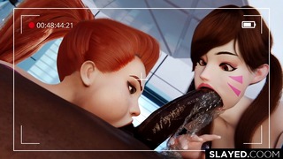 D.va And Brigitte Double Down On Doomfist [4K][Slayed]