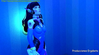 Dva’s trapped in the gloryhole room