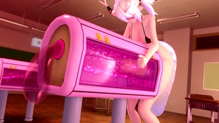 Giant Futanari Dragon Girl Masturbating To The Female Dummy [Famu]