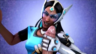 Symmetra Wild Fuck and Deepthroat Montage