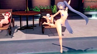 Eris Fuck me whit Roxy close | Mushoku Tensei 2 | Full 1hr+ Movie on Patreon: Fantasyking3