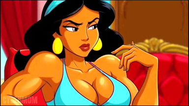 Aladdin and Princess Jasmine make Shameful Wishes to the Genie. Cartoon Porn Parody.