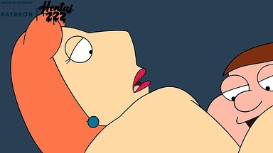 FAMILY GUY LOIS GRIFFIN RIDES PETER